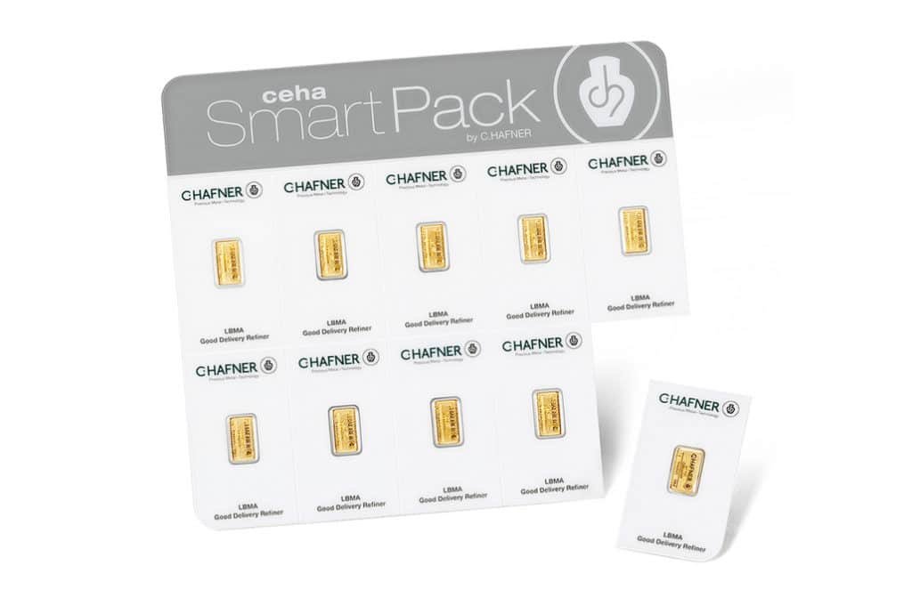 Lingotes de oro 2gr - Smart Pack de C·Hafner