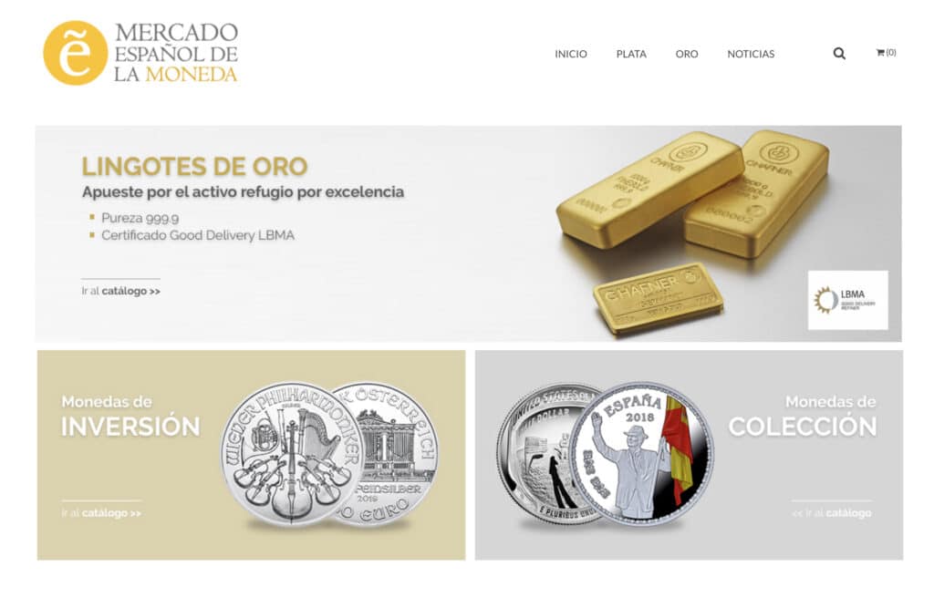 Mercado de la moneda - Lingotes de oro y monedas de inversion y coleccion