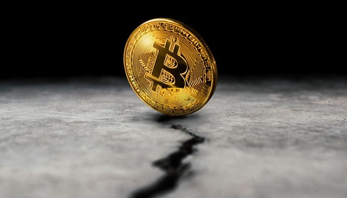 Bitcoin en moneda de oro